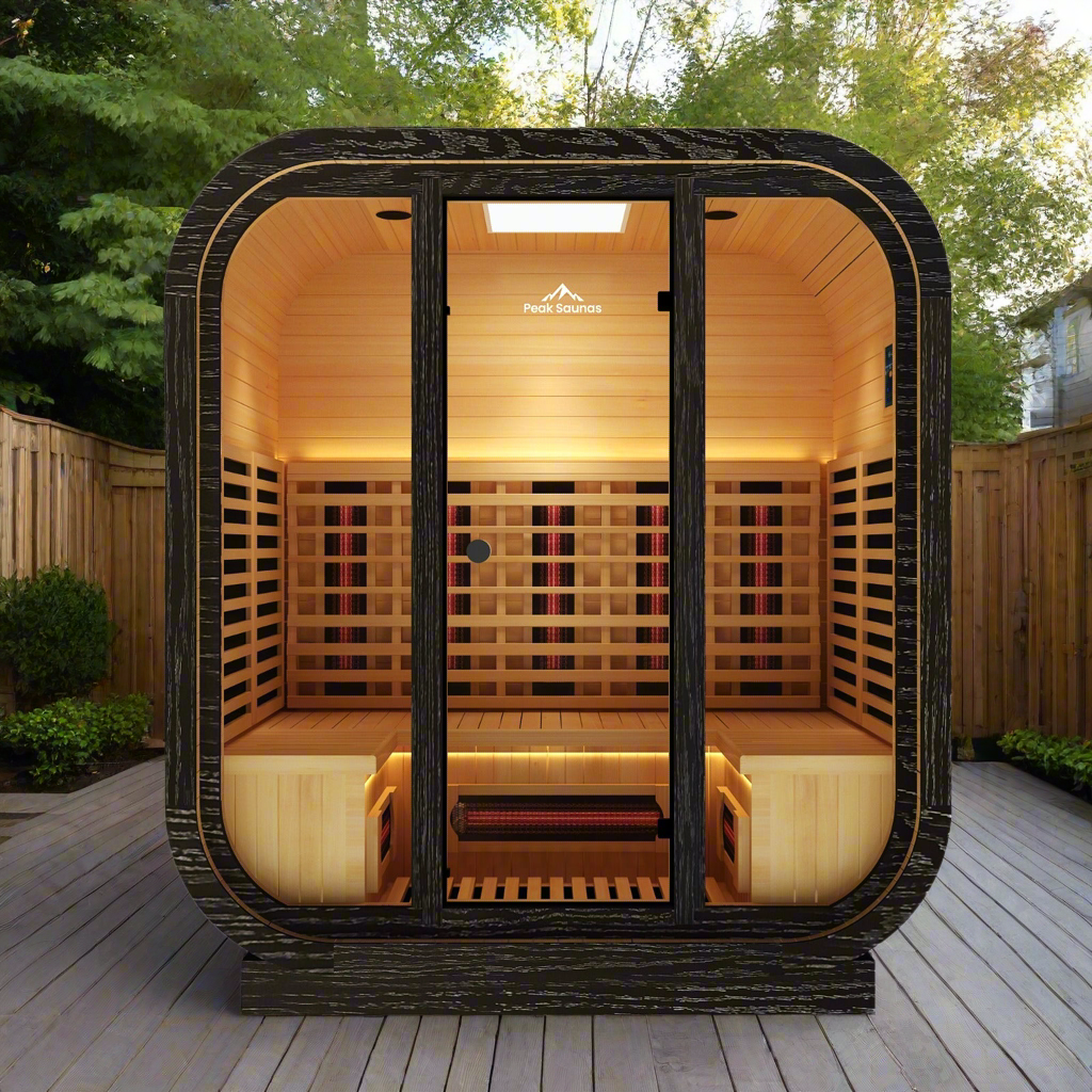 Peak Saunas El Capitan 4-Person Outdoor Full Spectrum Infrared Sauna with Smart WiFi App Control