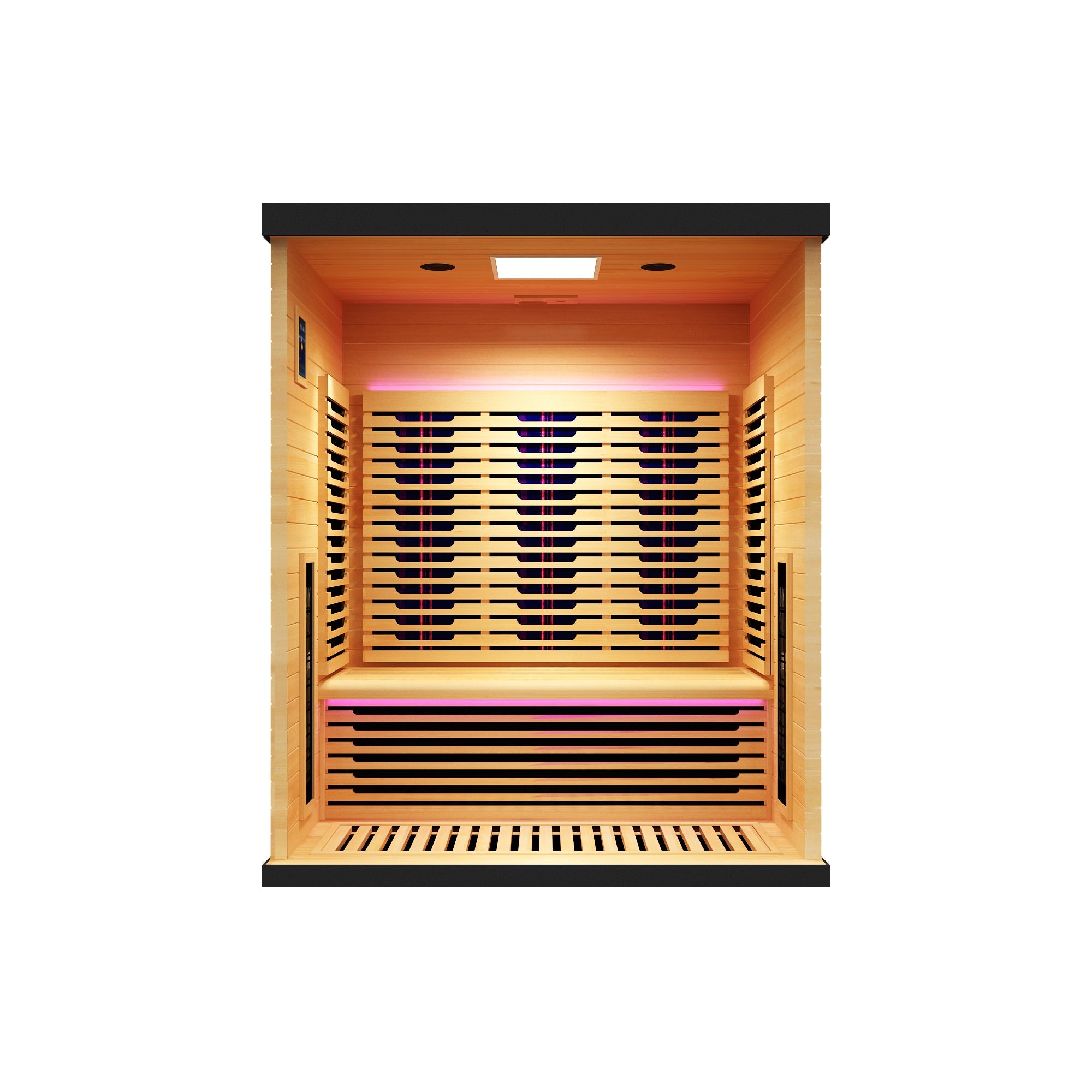 Peak Saunas Denali 3-Person Full Spectrum Infrared Sauna with Two XL Medical-Grade Red Light Therapy Panels & Smart WiFi App Control