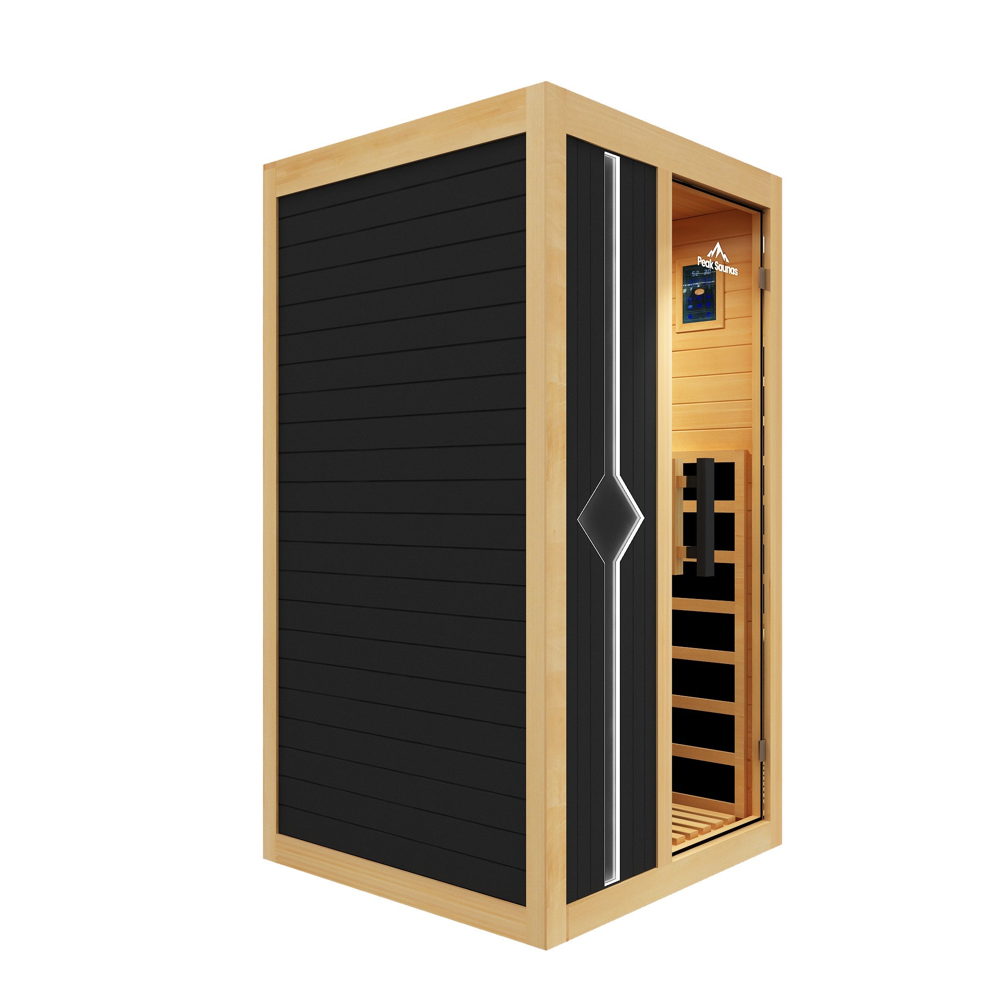 Peak Saunas Olympus 2-Person FAR Infrared Sauna with Smart WiFi App Control