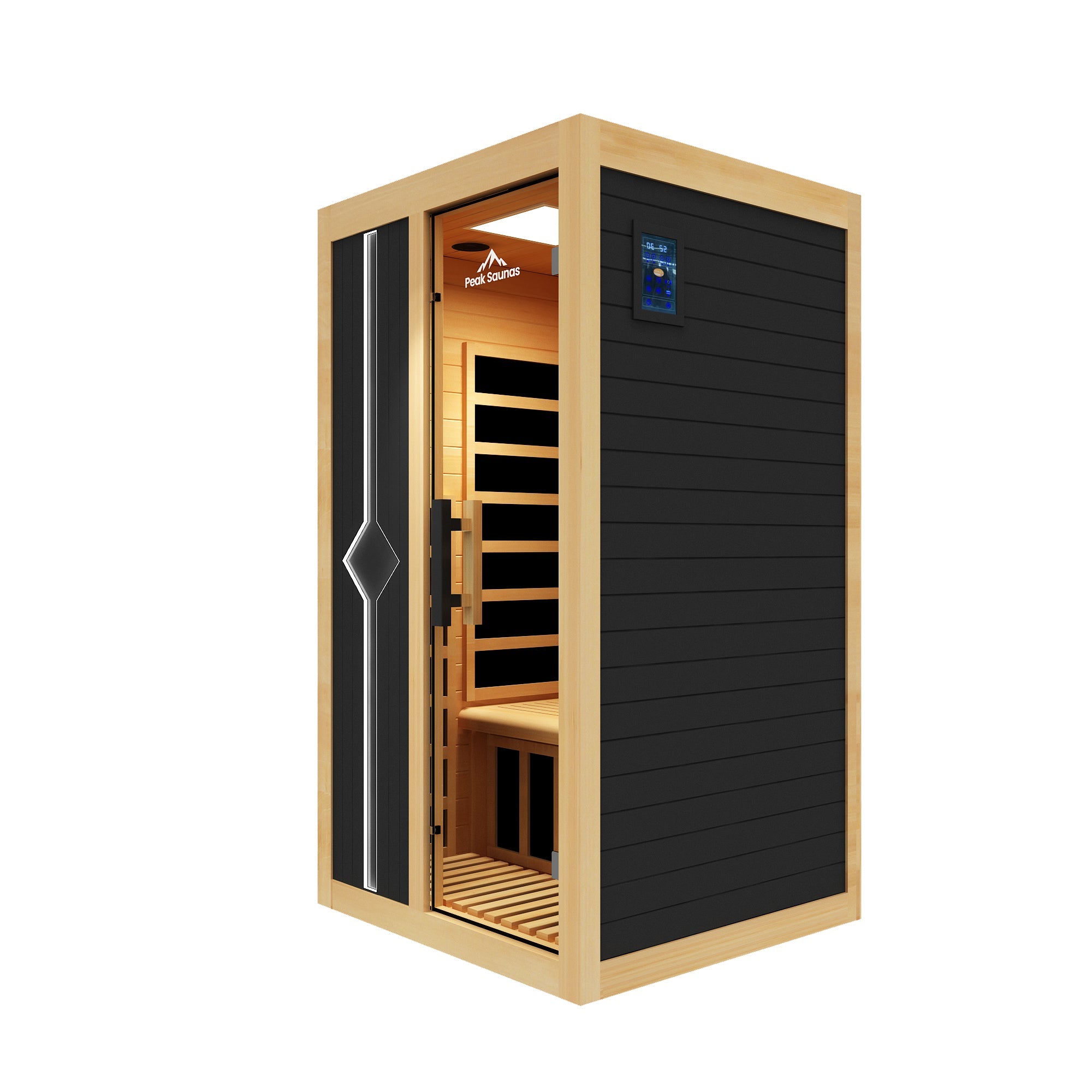 Peak Saunas Olympus 2-Person FAR Infrared Sauna with Smart WiFi App Control