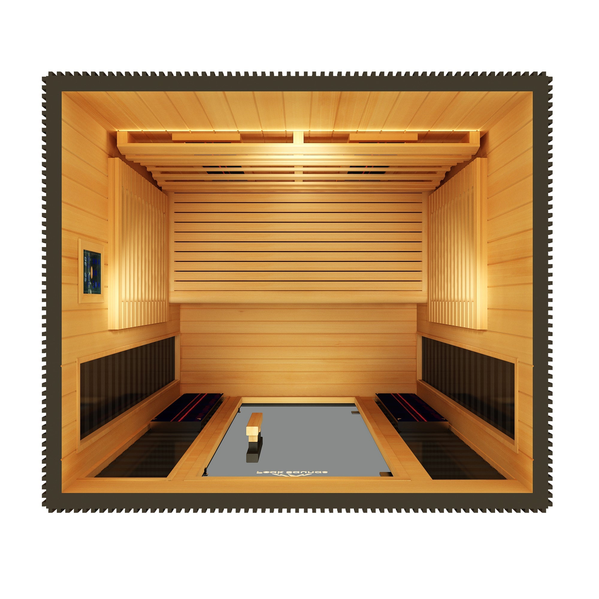 Peak Saunas Patagonia 2-Person Outdoor Full Spectrum Infrared Sauna with Smart WiFi App Control