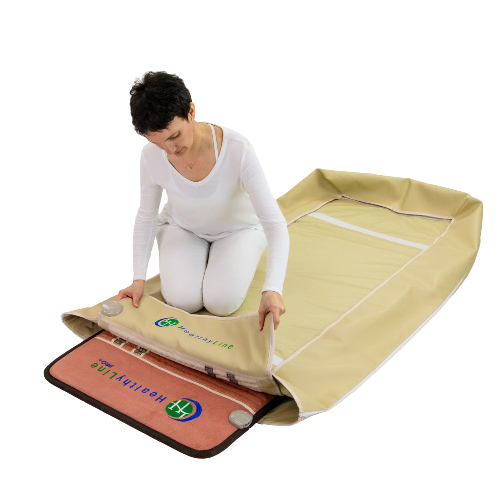HealthyLine TAO Series 360 Wrap Set, Infrared heating wrap for pain relief, TAO 360 Wrap Set HealthyLine review, Best full-body infrared therapy wrap, HealthyLine wrap for back and joint pain, Tourmaline and amethyst infrared wrap, Far infrared therapy wrap set, Detox and wellness heating wrap, Natural stone therapy body wrap, HealthyLine 360 wrap set for muscle recovery
