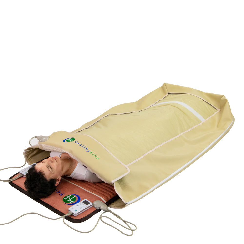HealthyLine TAO Series 360 Wrap Set, Infrared heating wrap for pain relief, TAO 360 Wrap Set HealthyLine review, Best full-body infrared therapy wrap, HealthyLine wrap for back and joint pain, Tourmaline and amethyst infrared wrap, Far infrared therapy wrap set, Detox and wellness heating wrap, Natural stone therapy body wrap, HealthyLine 360 wrap set for muscle recovery