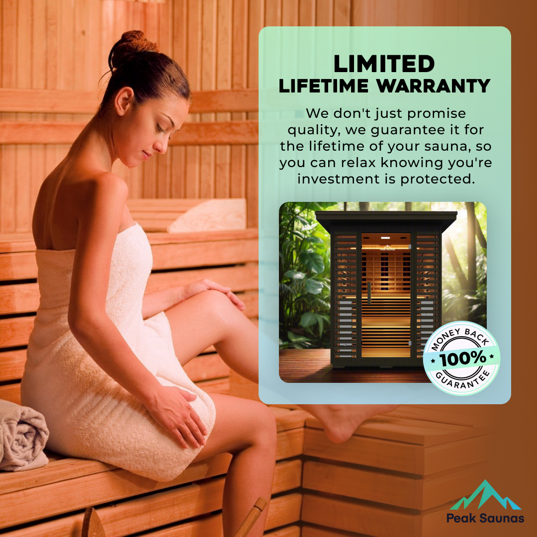 Peak Saunas Kilimanjaro 5-Person Outdoor Full Spectrum Infrared Sauna with Smart WiFi App Control