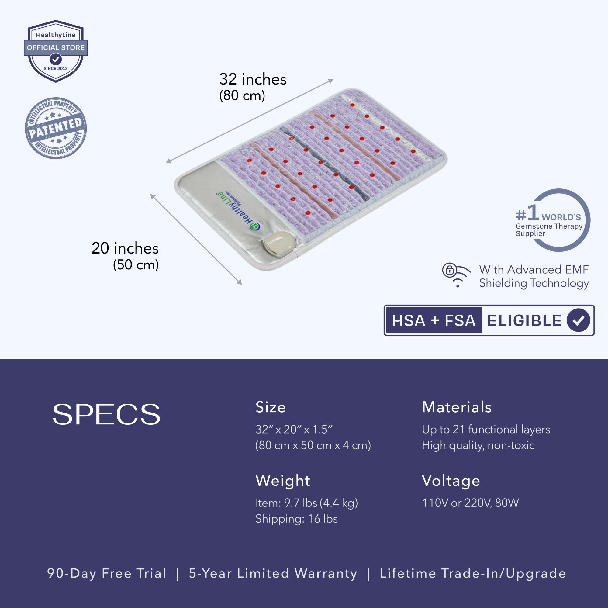 PEMF Infrared Heating Mat, HealthyLine Platinum Series Mat, PEMF Therapy Mat for Pain Relief, Infrared Heating Pad with PEMF, Best PEMF Heating Mat 2025, Far Infrared Mat for Detox and Wellness, PEMF Infrared Mat for Home Use, HealthyLine Infrared Therapy Mat, PEMF Infrared Mat for Sleep and Relaxation, FDA-Registered PEMF Heating Mat