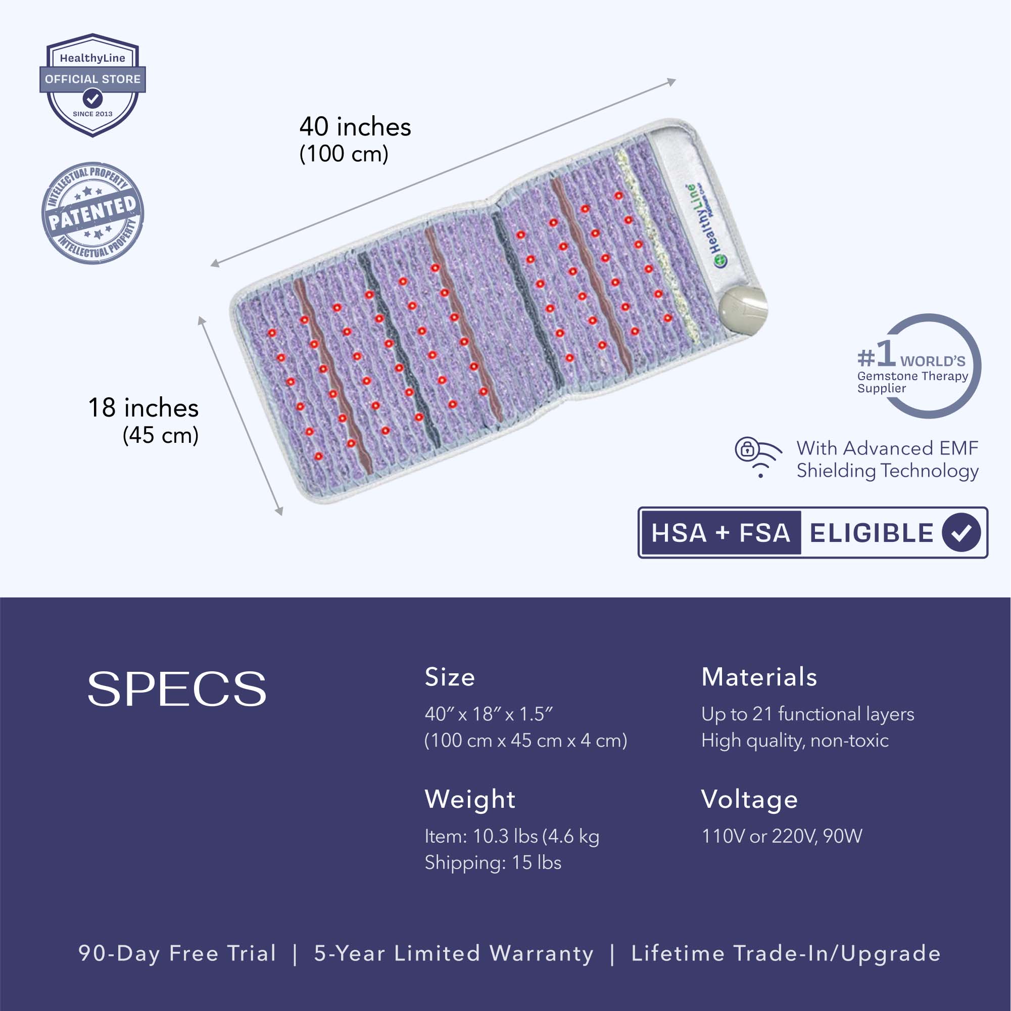 PEMF Infrared Heating Mat, HealthyLine Platinum Series Mat, PEMF Therapy Mat for Pain Relief, Infrared Heating Pad with PEMF, Best PEMF Heating Mat 2025, Far Infrared Mat for Detox and Wellness, PEMF Infrared Mat for Home Use, HealthyLine Infrared Therapy Mat, PEMF Infrared Mat for Sleep and Relaxation, FDA-Registered PEMF Heating Mat