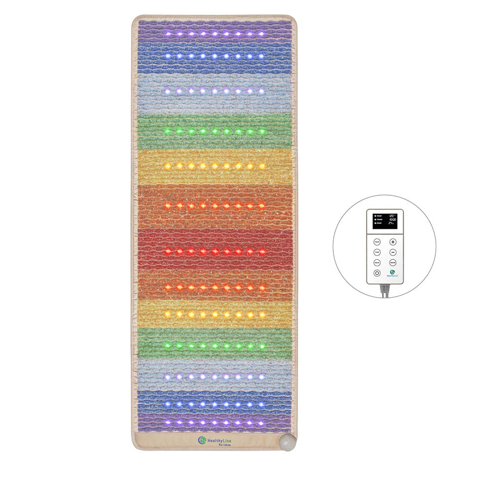 The HealthyLine Rainbow Chakra Series | PEMF Infrared Heating Mats