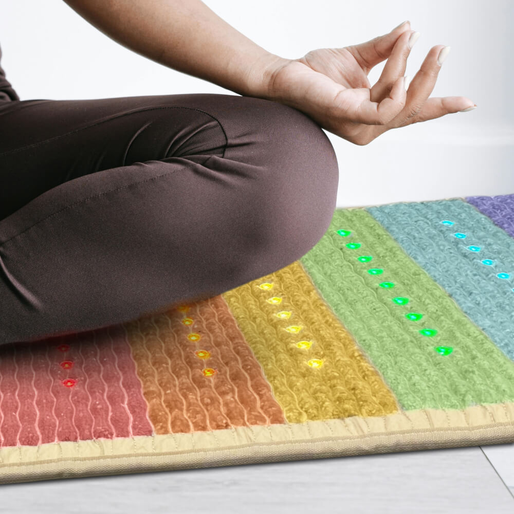 PEMF Infrared Heating Mat, Chakra Healing Mat, Rainbow Chakra Series, HealthyLine Heating Mat, PEMF Therapy Mat, Infrared Heating Therapy, Chakra Healing Therapy, PEMF for Pain Relief, Infrared Wellness Mat, Natural Pain Relief Mat