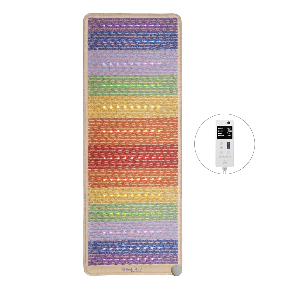 The HealthyLine Rainbow Chakra Series | PEMF Infrared Heating Mats