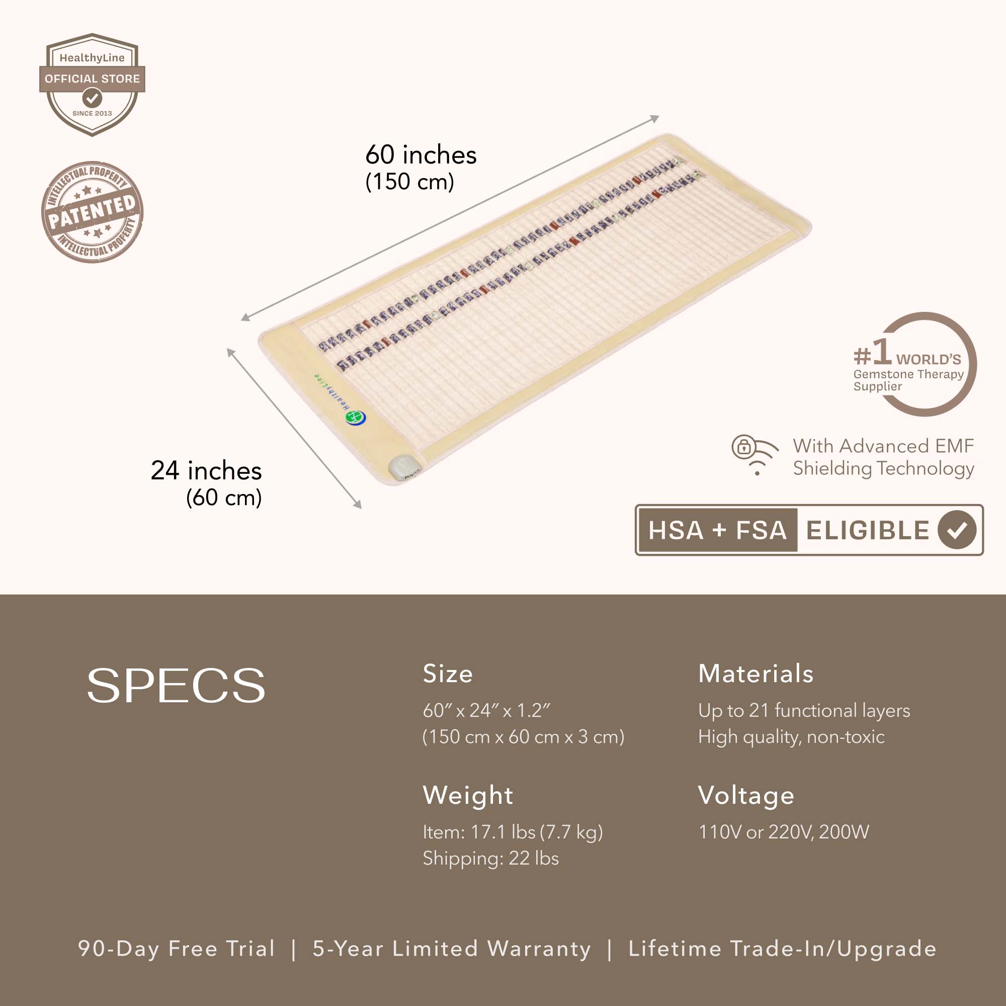 Infrared Heating Mats, HealthyLine Infrared Mat, SOFT Series Heating Mat, Far Infrared Heating Pad, Infrared Therapy Mat, Natural Pain Relief Mat, HealthyLine SOFT Series, Infrared Wellness Mat, Heated Therapy Mat, Far Infrared Heat Pad