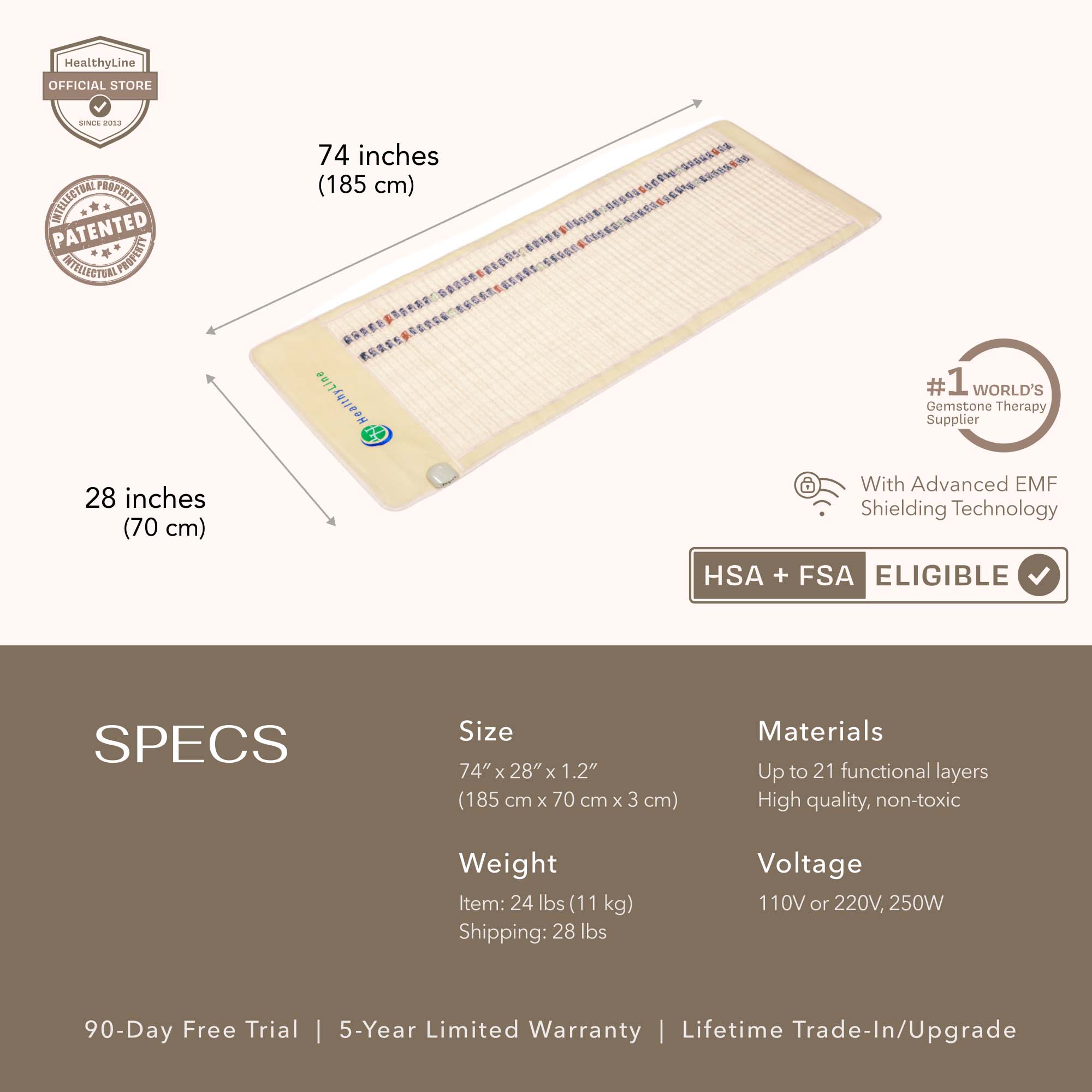 Infrared Heating Mats, HealthyLine Infrared Mat, SOFT Series Heating Mat, Far Infrared Heating Pad, Infrared Therapy Mat, Natural Pain Relief Mat, HealthyLine SOFT Series, Infrared Wellness Mat, Heated Therapy Mat, Far Infrared Heat Pad