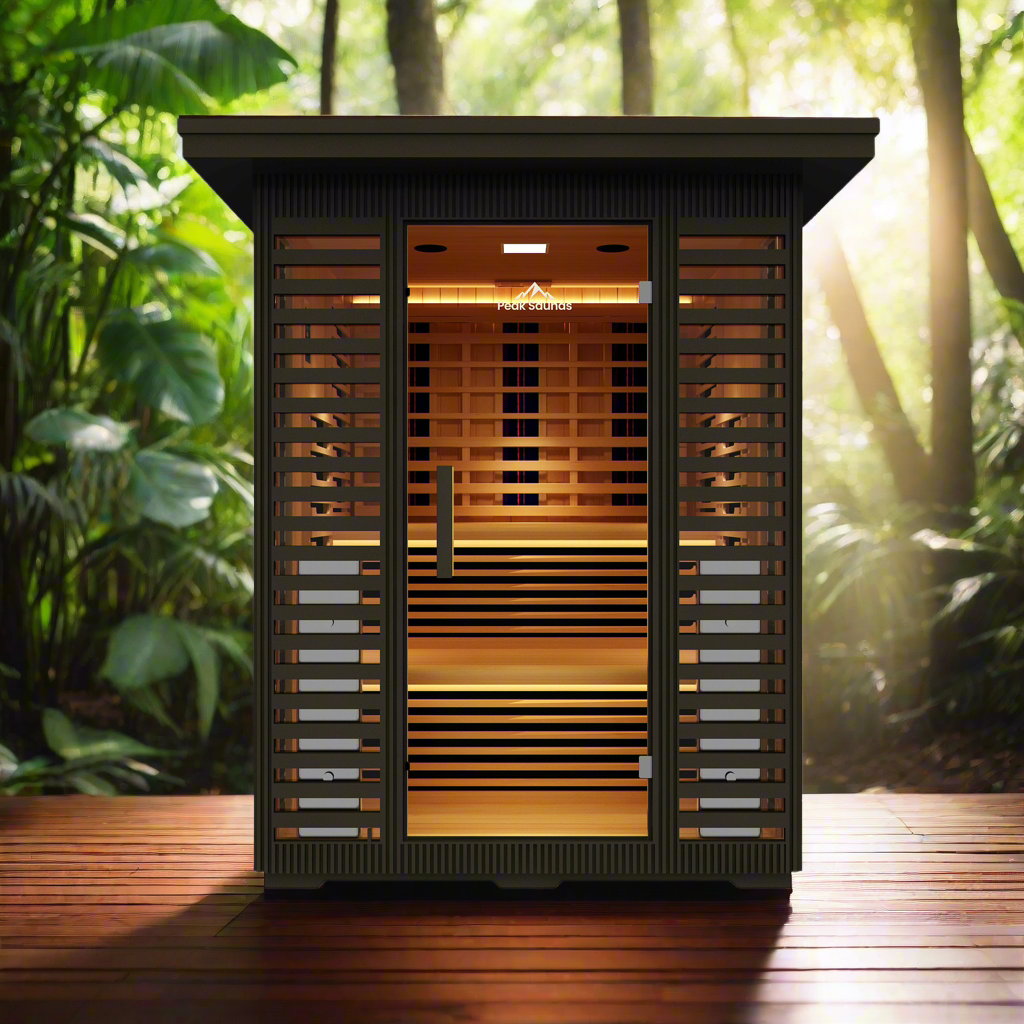 Peak Saunas Kilimanjaro 5-Person Outdoor Full Spectrum Infrared Sauna with Smart WiFi App Control