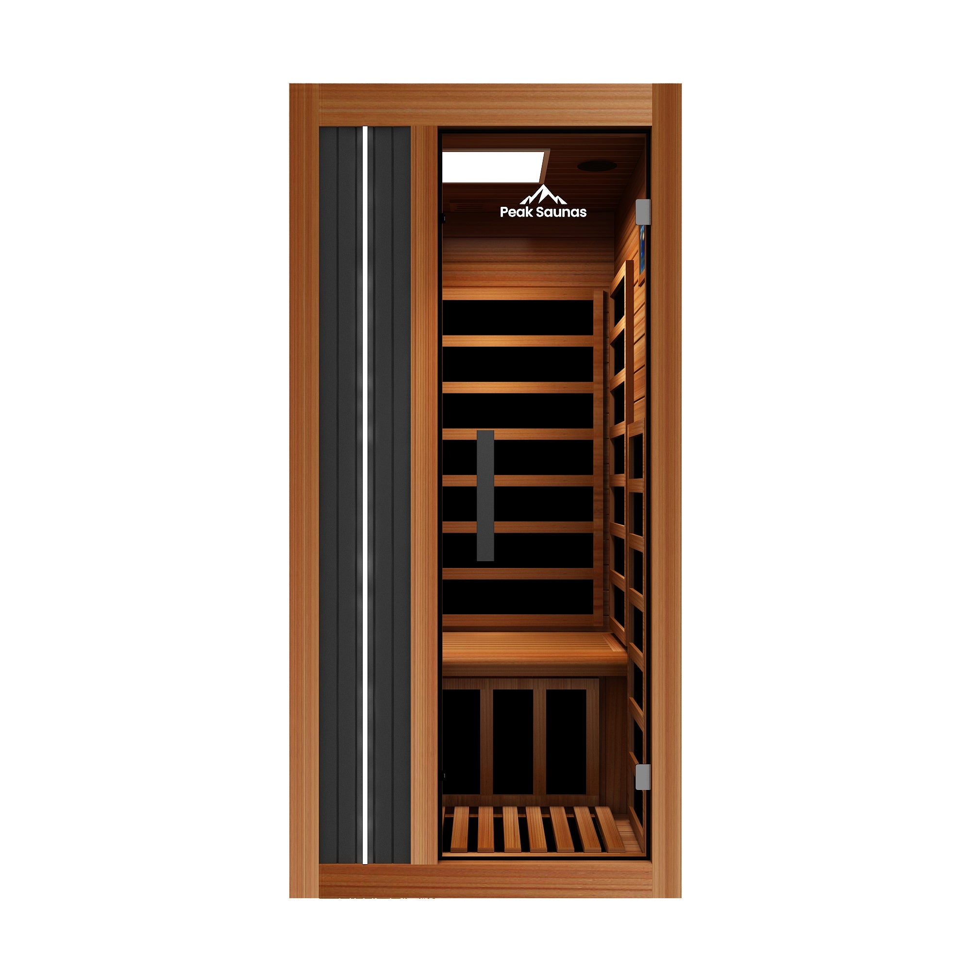 Peak Saunas Aspen 1-Person FAR Infrared Sauna with Smart WiFi App Control