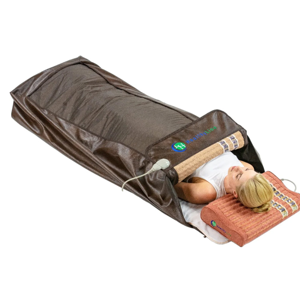 HealthyLine TAJ 360 Wrap Set, Infrared heating pad wrap, TAJ Series 360 detox wrap, Full body PEMF therapy mat, Far infrared PEMF wrap, HealthyLine 360 wrap for pain relief, Tourmaline jade amethyst wrap, 360 wrap set for muscle recovery, Best PEMF therapy wrap 2025, Infrared and PEMF wellness device
