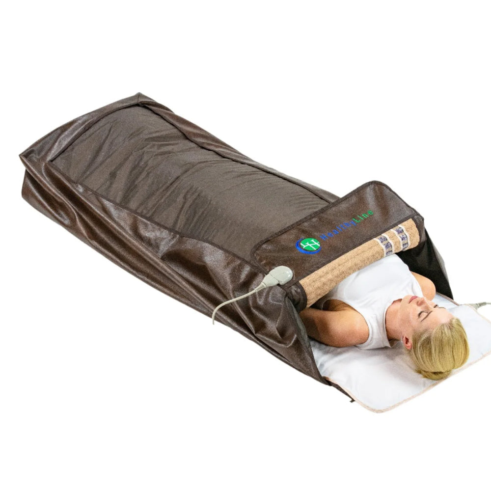 HealthyLine TAO Series 360 Wrap Set, Infrared heating wrap for pain relief, TAO 360 Wrap Set HealthyLine review, Best full-body infrared therapy wrap, HealthyLine wrap for back and joint pain, Tourmaline and amethyst infrared wrap, Far infrared therapy wrap set, Detox and wellness heating wrap, Natural stone therapy body wrap, HealthyLine 360 wrap set for muscle recovery