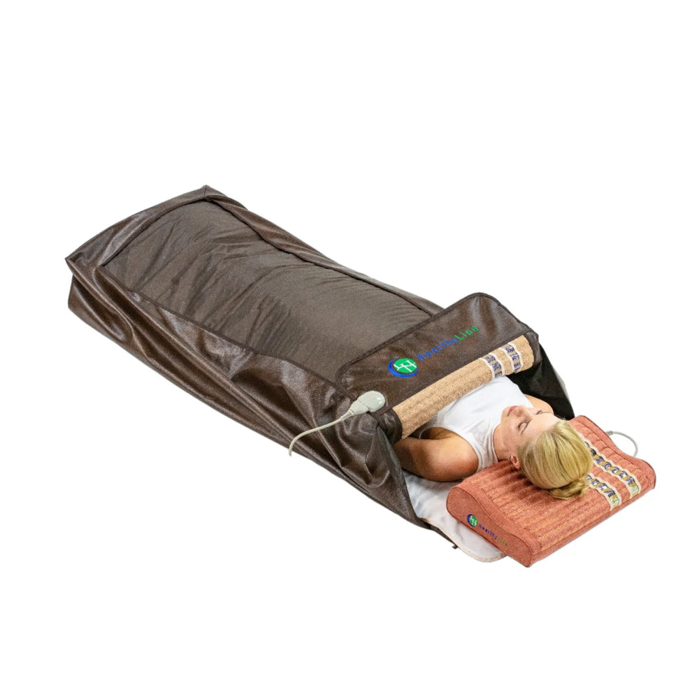 HealthyLine TAO Series 360 Wrap Set, Infrared heating wrap for pain relief, TAO 360 Wrap Set HealthyLine review, Best full-body infrared therapy wrap, HealthyLine wrap for back and joint pain, Tourmaline and amethyst infrared wrap, Far infrared therapy wrap set, Detox and wellness heating wrap, Natural stone therapy body wrap, HealthyLine 360 wrap set for muscle recovery