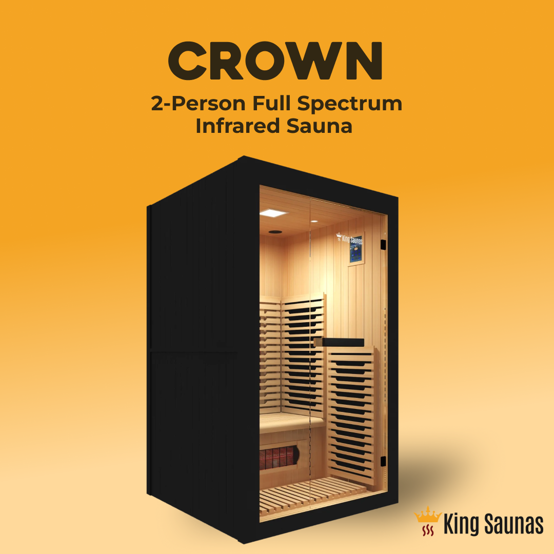 The Crown 2-Person Full Spectrum Infrared Sauna with Smart WiFi App Control