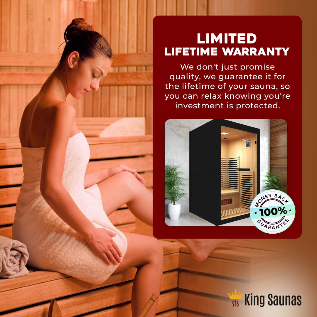 The Crown 2-Person Full Spectrum Infrared Sauna with Smart WiFi App Control