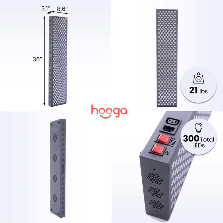 Hooga Pro Series - Pro1500 - Red Light Therapy Panel