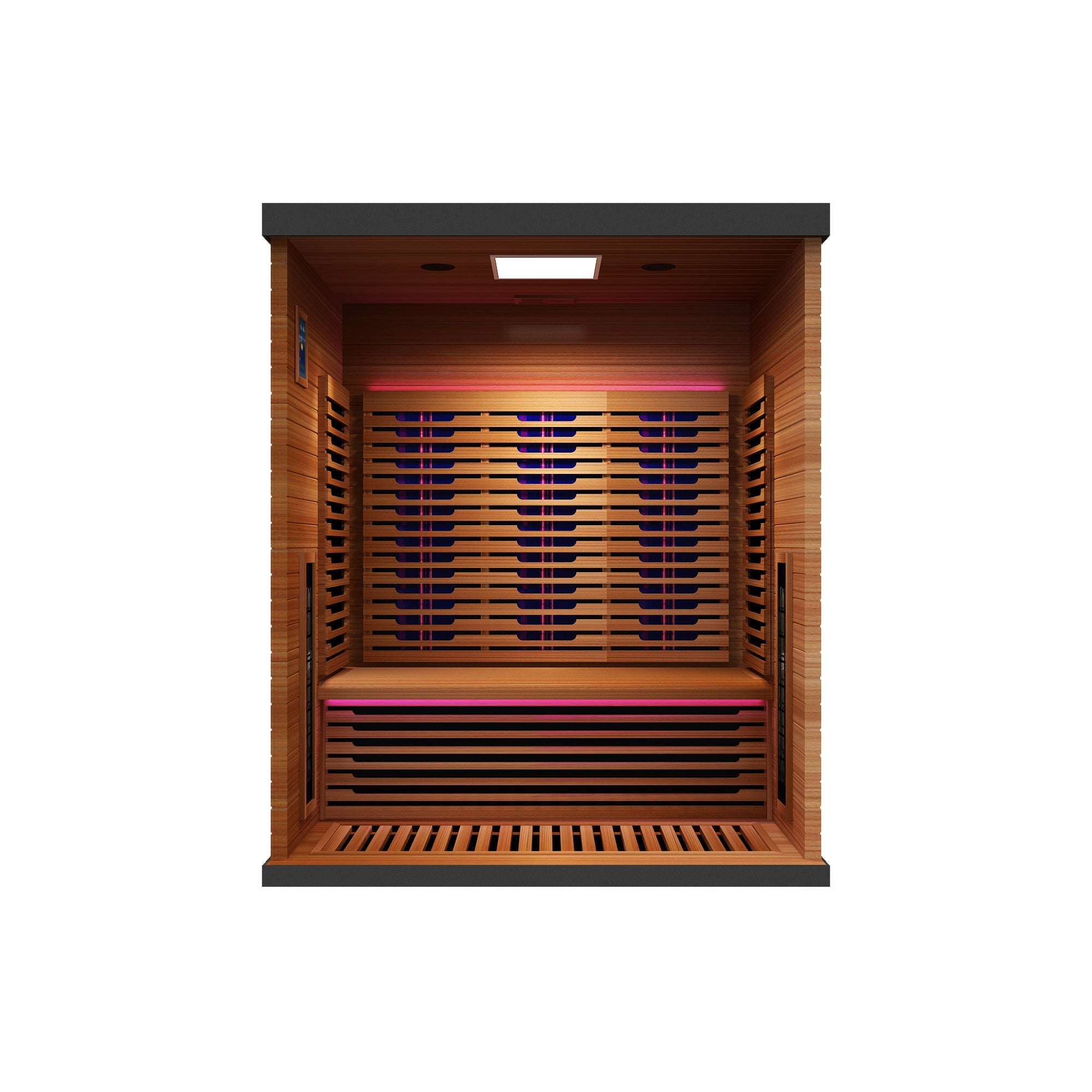 Peak Saunas Matterhorn 3-Person Full Spectrum Infrared Sauna with Two XL Medical-Grade Red Light Therapy Panels & Smart WiFi App Control