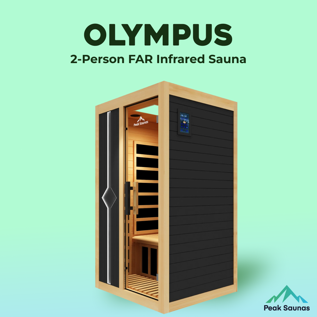 Peak Saunas Olympus 2-Person FAR Infrared Sauna with Smart WiFi App Control