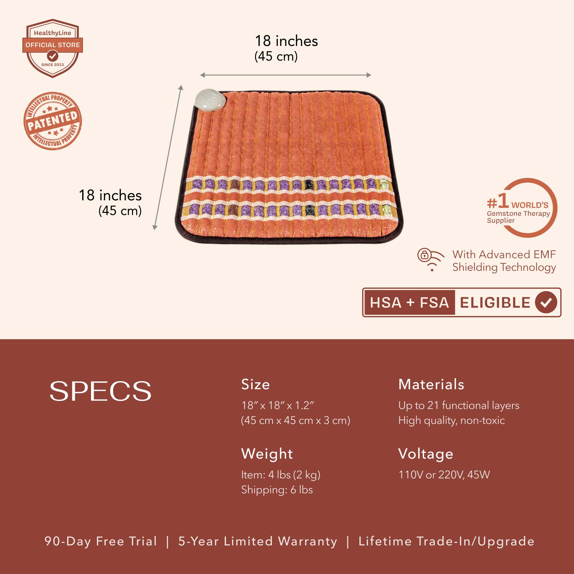 PEMF Infrared Heating Mat, HealthyLine TAO Mat, Far Infrared PEMF Mat, TAO Series Heating Pad, PEMF Therapy Mat, Infrared Heat Therapy Mat, Amethyst Infrared Mat, HealthyLine PEMF Therapy, Infrared Mat for Pain Relief, TAO Series Infrared Mat
