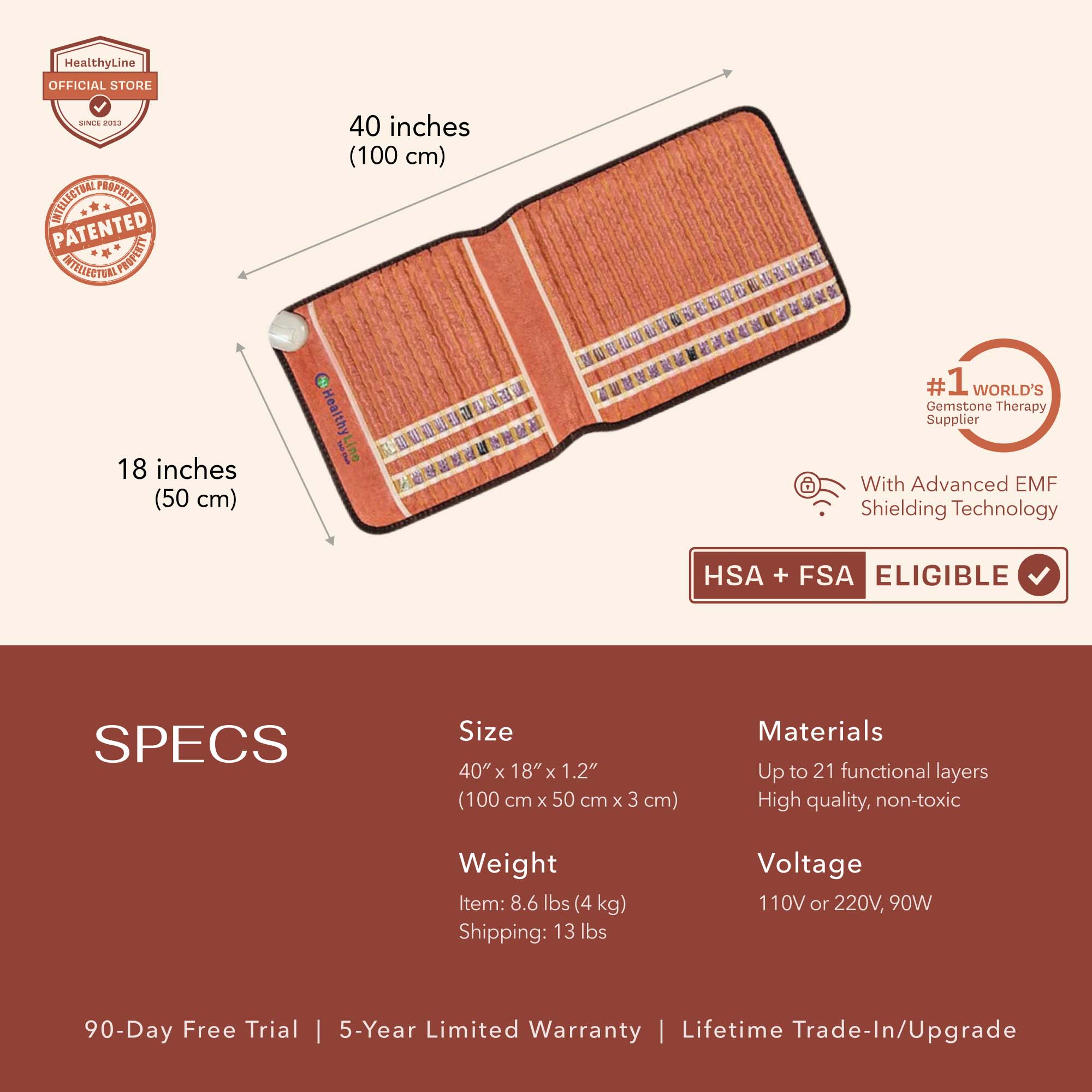 PEMF Infrared Heating Mat, HealthyLine TAO Mat, Far Infrared PEMF Mat, TAO Series Heating Pad, PEMF Therapy Mat, Infrared Heat Therapy Mat, Amethyst Infrared Mat, HealthyLine PEMF Therapy, Infrared Mat for Pain Relief, TAO Series Infrared Mat