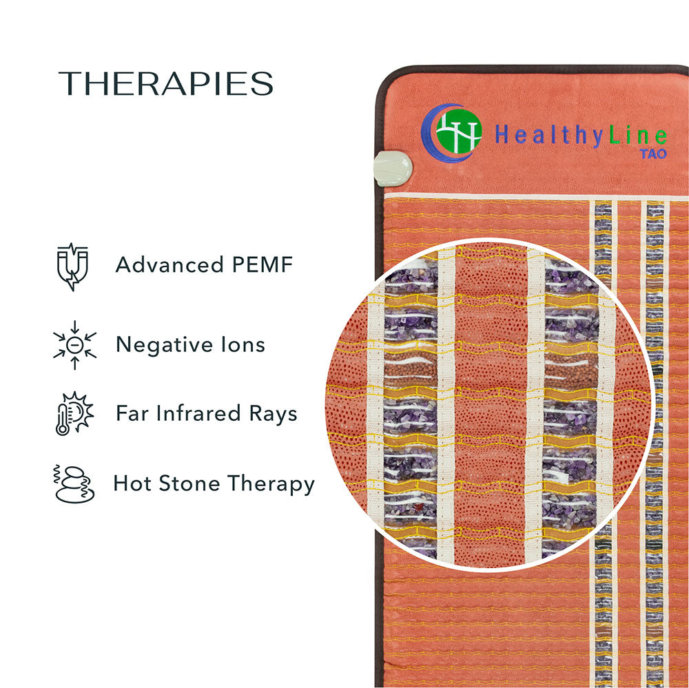 PEMF Infrared Heating Mat, HealthyLine TAO Mat, Far Infrared PEMF Mat, TAO Series Heating Pad, PEMF Therapy Mat, Infrared Heat Therapy Mat, Amethyst Infrared Mat, HealthyLine PEMF Therapy, Infrared Mat for Pain Relief, TAO Series Infrared Mat