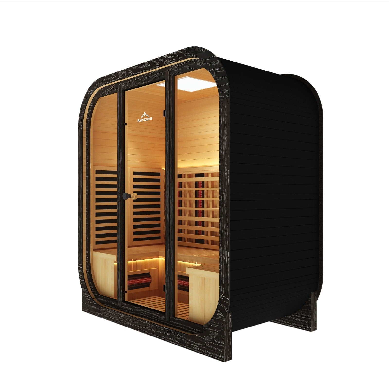 Peak Saunas El Capitan 4-Person Outdoor Full Spectrum Infrared Sauna with Smart WiFi App Control